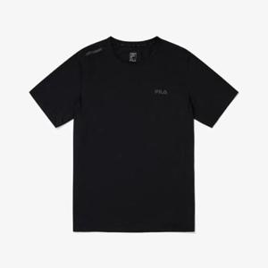 휠라반팔티 KQC FS2RSG2209M-BLK 스트레치 절개 그래픽 반팔티