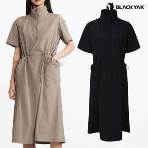 블랙야크 여성 캐쥬얼 집업 롱원피스 여성 루클라 스트링 반팔 원피스 1BYOPMU501
