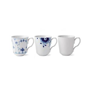 [로얄코펜하겐] 히스토리 기프트 믹스 플루티드 머그 370ml 3종_2960925