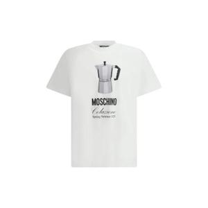 Moschino 그래픽 프린트 크루넥 티셔츠 251ZZA07060241 1001 TP934395004