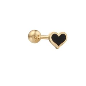 [로이드] 블랙하트 14K GOLD 골드  피어싱 LPFD4013G