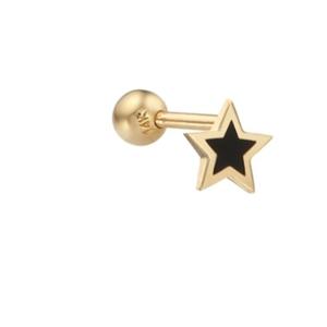 [로이드] 블랙별 14K GOLD 골드 피어싱 LPFD4014G