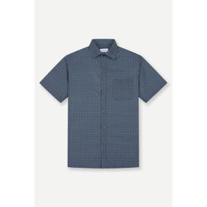 [예작] 반소매 일반핏 스판 프린트  EMIR405NY