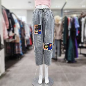 [르니앤맥코이] 옆라인 큐빅 포인트 배기스타일 데인팬츠 MM10SD771