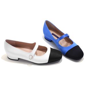 [세라] 여성화 투톤 메리제인 펌프스 S25P002 블루 화이트 2CM