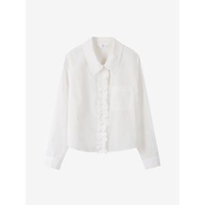 [씨씨콜렉트] 시스루 프릴 셔츠 블라우스