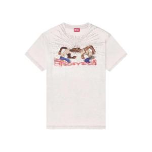 25 FW 디젤 T 놈 T15 그래픽 프린트 티셔츠 A196600PLBQ TP439214666