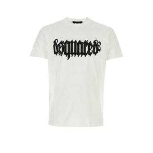 Dsquared2 로고 장식 크루넥 티셔츠 S74GD1222S23009 100 TP934568024