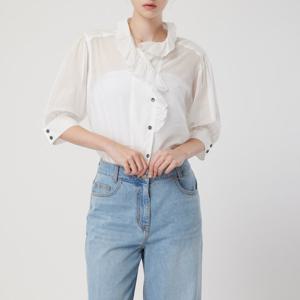 [씨씨콜렉트] 프릴 볼륨 블라우스
