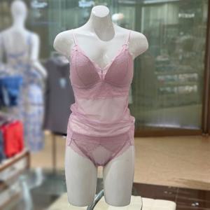 [와코루] 여성 레이시 컵런닝/삼각팬티SET (WLGC500/WLGC500T RN)