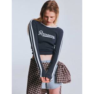 [후아유] 여성 Sporty Line Long Sleeve T-shirt WHLAF4892F