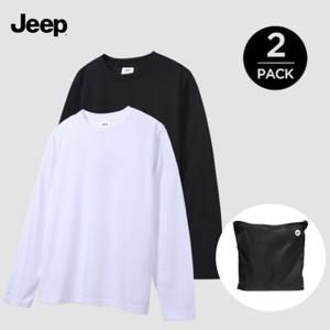 [백화점]지프 Jeep [남녀공용] 2PACK 긴팔티셔츠 방수팩 세트 099