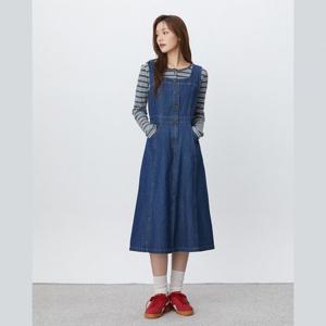 플라스틱아일랜드  (PR3DO961) 뷔스티에 데님 원피스