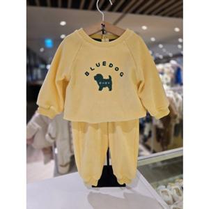 [블루독베이비] 25 FW(YE)벨로아 상하세트(45C7067209)등원 백일 돌 선물 유아 아가옷 조카 (45C7067209) c