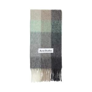 아크네 스튜디오 머플러 스카프 AC CA0084 GREENGREYB Multicolo