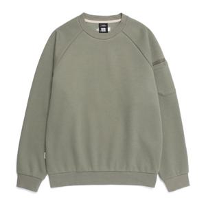 N253USW020 소매 포켓 라글란 맨투맨 G/KHAKI