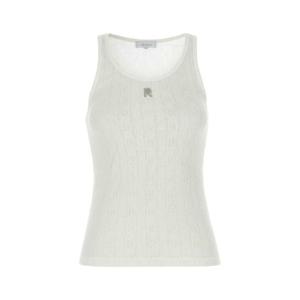 파코라반   민소매 티셔츠 SS25 25PJTE168CO0557 P100 5385211 White