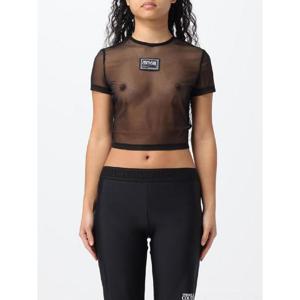 베르사체 진스 꾸뛰르   반팔 티셔츠 SS24 76HAH6A2J0035 899 5638882 Black