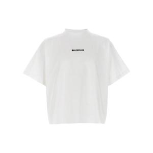발렌시아가   반팔 티셔츠 SS25 818431TPVK19040 5424309 WhiteBlack
