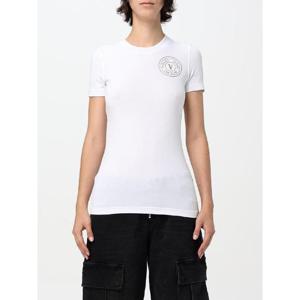 베르사체 진스 꾸뛰르   반팔 티셔츠 FW24 77HAHT00CJ03T G03 5643998 White
