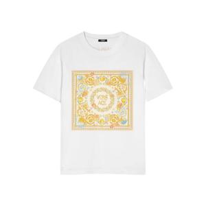 베르사체   반팔 티셔츠 FW25 10214531A157242W3A0 5678846 White