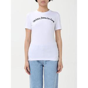 베르사체 진스 꾸뛰르   반팔 티셔츠 SS25 78HAHC08CJ02C 003 5660224 White