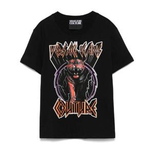 베르사체 진스 꾸뛰르   반팔 티셔츠 SS25 78HAHS03 CJ00S 5517745 Black