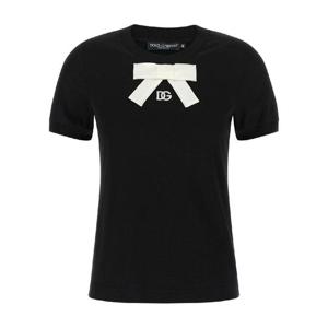 돌체앤가바나   반팔 티셔츠 FW25 F8N08ZGDC6KN0000 6134739 Black
