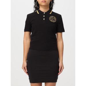 베르사체 진스 꾸뛰르   반팔 티셔츠 SS24 76HAGT08CJ01T G89 5639570 Black