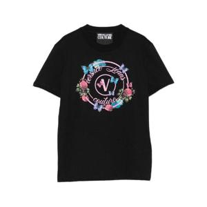 베르사체 진스 꾸뛰르   반팔 티셔츠 FW25 79HAHP01 CJ01P 899 5900465 Black