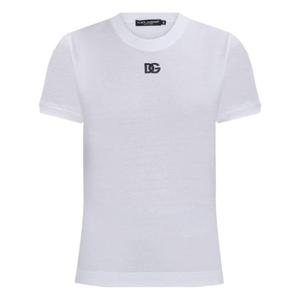 돌체앤가바나   반팔 티셔츠 SS25 F8N08ZGDCYEW0800 4953305 White