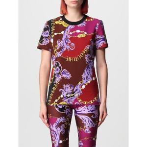 베르사체 진스 꾸뛰르   반팔 티셔츠 FW23 75HAH608JS214 G51 6227291 Multicolor