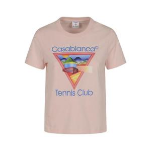 카사블랑카   반팔 티셔츠 FW25 WPF25JTS0200202 5696265 TENNIS CLUB ICON
