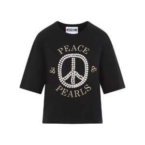모스키노   반팔 티셔츠 FW24 242D0708 5442 2792114 Black