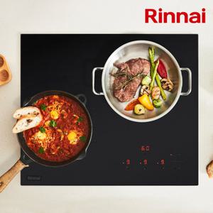 린나이 3구 빌트인 전기레인지 인덕션 하이브리드 (인덕션+하이라이트)