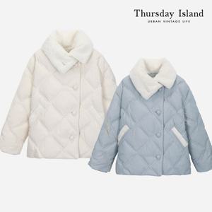 [써스데이아일랜드]하이넥 다운 점퍼(T228MDJ531W)