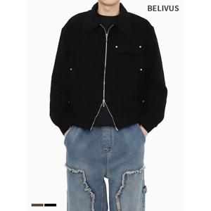 [빌리버스] 남성 코듀로이 자켓 투웨이 카라 간절기 아우터 BVC002