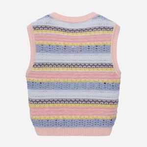 [써스데이아일랜드][여성]7도 자카드 니트 베스트(T252MVT139W)