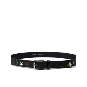 [PAUL SMITH] 라프리마 남성 벨트 콘트라스트 플로럴 자수 레더 M1A8135PEMBRO 79 블랙 /9
