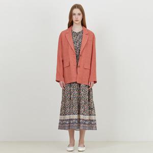 [써스데이아일랜드][여성]루즈핏 체크 자켓(T252MJK144W)