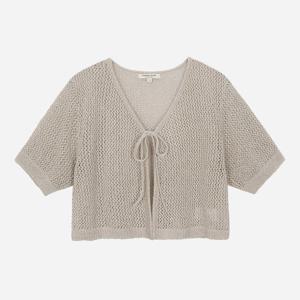[써스데이아일랜드]메탈 스카시 반소매 가디건(T254MCD252W)