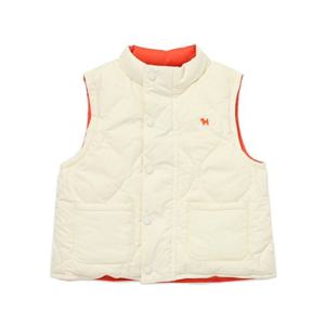 [블루독베이비8] 25FW (RD)하이넥 퀼팅 덕다운 베스트A (45A1913001) (BLUEDOG BABY 유아 출산 백일 선물