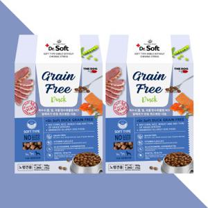 더독 닥터소프트 그레인프리 오리 1.2kg(노령견용) 2개