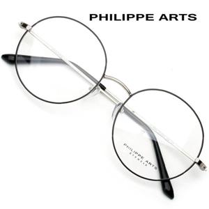 필립아츠 안경테 PA8005 C4 오버사이즈 동글이 안경 메탈테