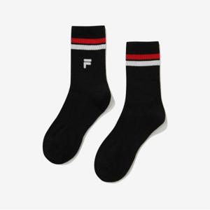 [휠라] 정상* 7,000원 스트라이프 중목양말(FS3SCG1350X_BLK)