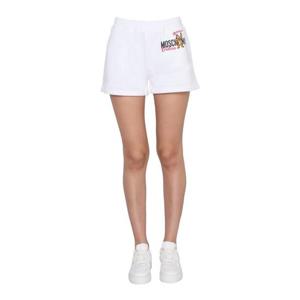 모스키노 여성 화이트 스웨트 쇼츠 03781027_1001