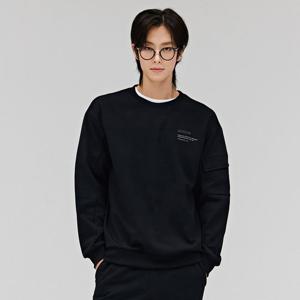 남성 소매 포켓 기모 맨투맨 티셔츠-DFRK5121D03