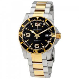 론진 하이드로콘퀘스트 블랙 다이알 41mm 남성용 시계 L3.740.3.56.7