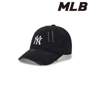 MLB (3ACPVD34N-50BKS) 데미지 워싱 데님 언스트럭쳐 볼캡