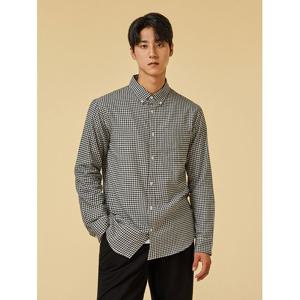 [자주]아이보리 남 플란넬 체크 셔츠 J312404001